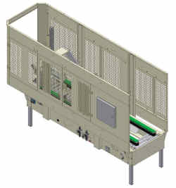 HM B50 P: Mquina automtica con dimensionamiento manual, para precintar el fondo de las cajas con cola caliente. Pulse para ampliar la imagen.