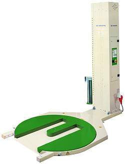 RONDA 5000: Embaladora semiautomtica con film extensible para estabilizar cargas paletizadas preparada especialmente para el uso de transpaletas manuales. Pulse para ampliar la imagen.